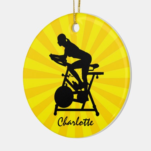 Stationary Bike Design Keramik Ornament (Links)