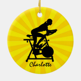Stationary Bike Design Keramik Ornament