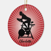 Stationary Bike Design Keramik Ornament (Links)
