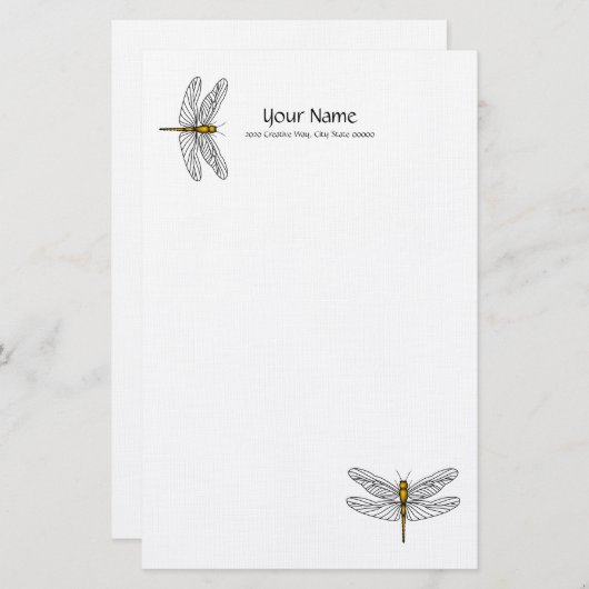 Stationary Briefpapier (Vorne/Hinten)