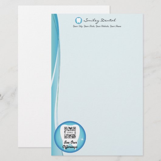 Stationenvorlage Briefpapier (Vorne/Hinten)