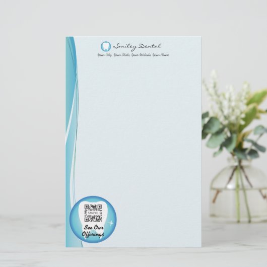 Stationenvorlage Briefpapier (Stehend Vorderseite)