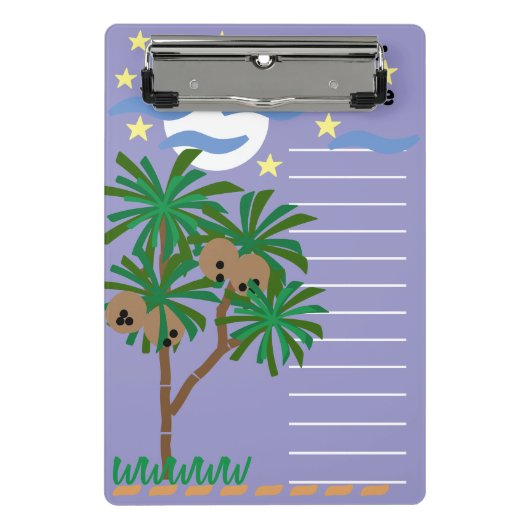 Stationerie "Abstrakte Symbole" Mini Klemmbrett (Vorderseite)