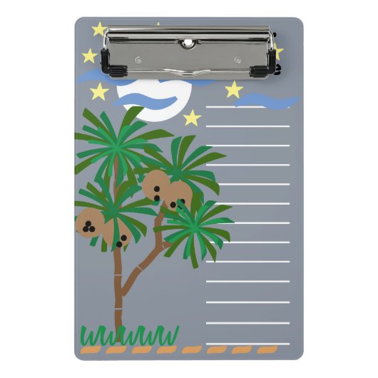 Stationerie "Abstrakte Symbole" Mini Klemmbrett (Vorderseite)