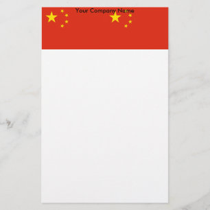 Stationerie mit Flagge für China Briefpapier