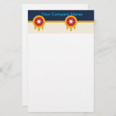 Stationerie mit Flagge von Tulsa, Oklahoma Briefpapier (Vorne/Hinten)