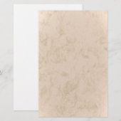 stationery beige marbled briefpapier (Vorne/Hinten)