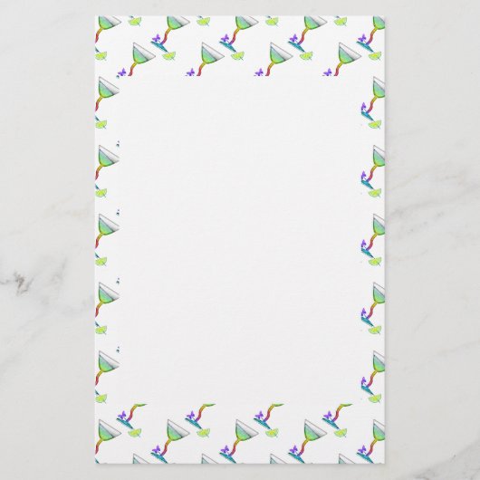STATIONERY - BUTTERFLY MARTINI BRIEFPAPIER (Vorderseite)