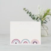 Stationery Card für Streifenbögen - Folie Folie Einladungspostkarte (Stehend vorne)