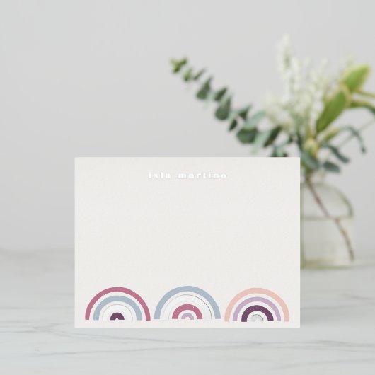 Stationery Card für Streifenbögen - Folie Folie Einladungspostkarte (Stehend vorne)