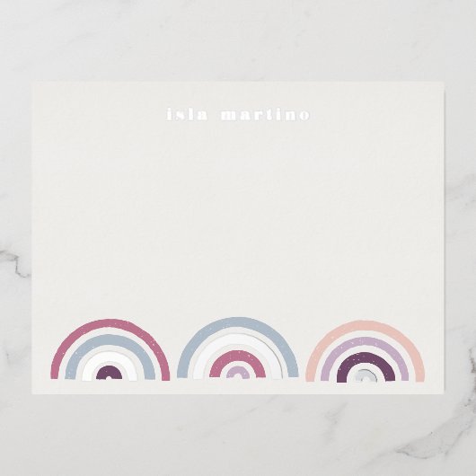 Stationery Card für Streifenbögen - Folie Folie Einladungspostkarte (Vorderseite)