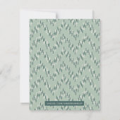 Stationery Dashing Boho Ikat Zig Zag - Aquamarin (Rückseite)