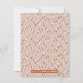 Stationery Dashing Boho Ikat Zig Zag - Rost (Rückseite)