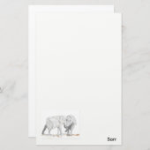 Stationery Elephants Briefpapier (Vorne/Hinten)