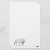 Stationery Elephants Briefpapier (Vorne/Hinten)