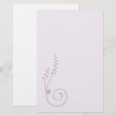 Stationery Floral Swirl Briefpapier (Vorne/Hinten)