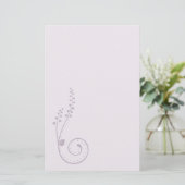 Stationery Floral Swirl Briefpapier (Stehend Vorderseite)