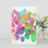 Stationery für abstrakte Druckfarben Briefpapier (Stehend Vorderseite)