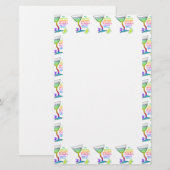 STATIONERY - GLAS HALB VOLL BRIEFPAPIER (Vorne/Hinten)