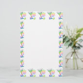 STATIONERY - GLAS HALB VOLL BRIEFPAPIER (Stehend Vorderseite)