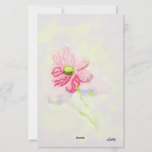 Stationery : Iris Flower Briefpapier (Rückseite)