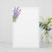 Stationery-Lavender Stationery Briefpapier (Stehend Vorderseite)