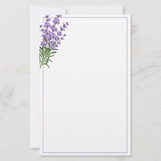Stationery-Lavender Stationery Briefpapier (Vorderseite)