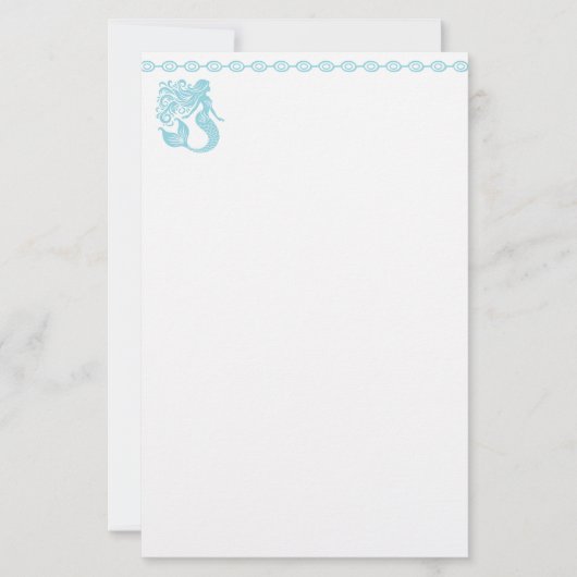 Stationery Mermaid Briefpapier (Vorderseite)