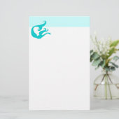 Stationery Mermaid Briefpapier (Stehend Vorderseite)