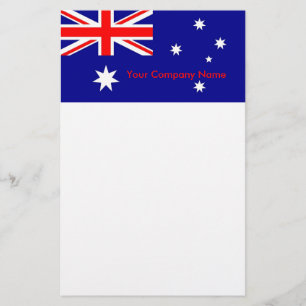 Stationery mit der Flagge Australiens Briefpapier