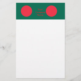 Stationery mit der Flagge Bangladeschs Briefpapier