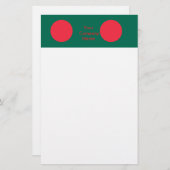 Stationery mit der Flagge Bangladeschs Briefpapier (Vorne/Hinten)