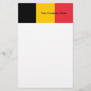 Stationery mit der Flagge Belgiens Briefpapier