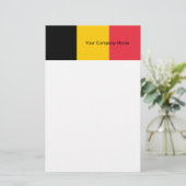 Stationery mit der Flagge Belgiens Briefpapier (Stehend Vorderseite)
