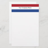 Stationery mit der Flagge der Niederlande Briefpapier (Vorne/Hinten)