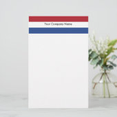 Stationery mit der Flagge der Niederlande Briefpapier (Stehend Vorderseite)