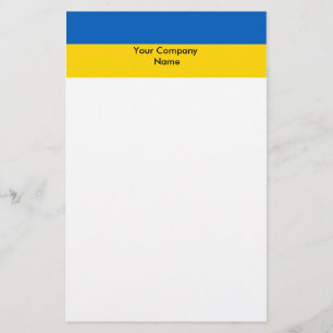 Stationery mit der Flagge der Ukraine Briefpapier