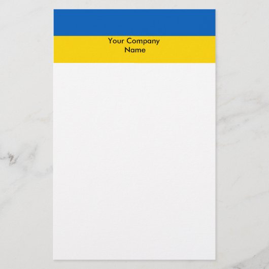 Stationery mit der Flagge der Ukraine Briefpapier (Vorderseite)