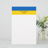 Stationery mit der Flagge der Ukraine Briefpapier (Stehend Vorderseite)