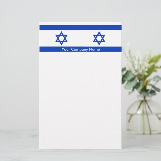 Stationery mit der Flagge Israels Briefpapier (Stehend Vorderseite)