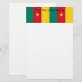 Stationery mit der Flagge Kameruns Briefpapier (Vorne/Hinten)