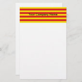 Stationery mit der Flagge Kataloniens Briefpapier (Vorne/Hinten)