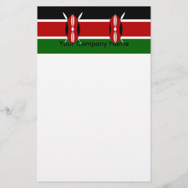 Stationery mit der Flagge Kenias Briefpapier