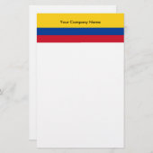Stationery mit der Flagge Kolumbiens Briefpapier (Vorne/Hinten)
