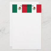 Stationery mit der Flagge Mexikos Briefpapier (Vorne/Hinten)