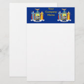 Stationery mit der Flagge New Yorks Briefpapier (Vorne/Hinten)