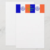 Stationery mit der Flagge New Yorks Briefpapier (Vorne/Hinten)