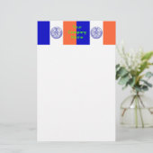 Stationery mit der Flagge New Yorks Briefpapier (Stehend Vorderseite)