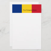 Stationery mit der Flagge Rumäniens Briefpapier (Vorne/Hinten)