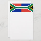Stationery mit der Flagge Südafrikas Briefpapier (Vorne/Hinten)